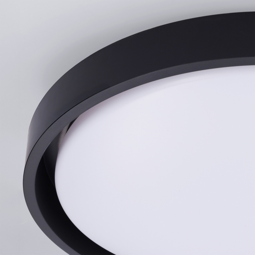 Brilagi - Dimbare LED-plafondlamp MATTEO LED/48W/230V 3000-6500K Ø 41 cm zwart + afstandsbediening