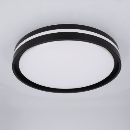 Brilagi - LED dimbare plafondlamp NAOMI LED/48W/230V 3000-6500K Ø 39 cm zwart + afstandsbediening