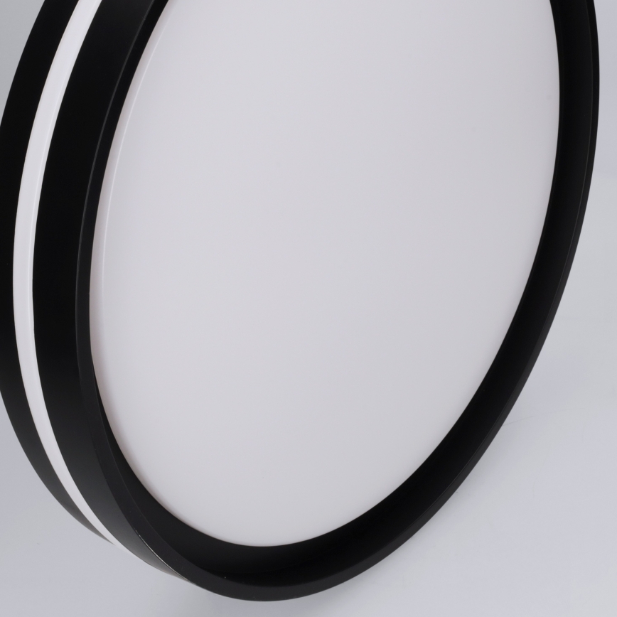 Brilagi - LED dimbare plafondlamp NAOMI LED/48W/230V 3000-6500K Ø 39 cm zwart + afstandsbediening