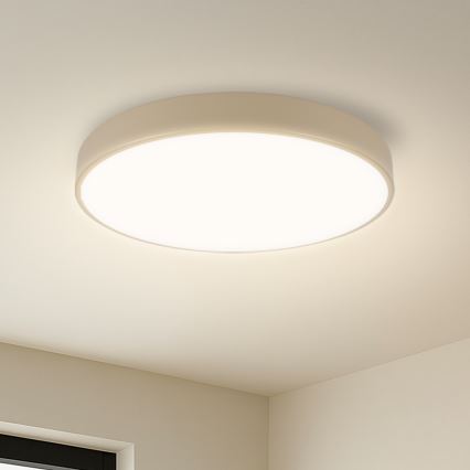 Brilagi - Dimbare LED-plafondlamp POOL LED/48W/230V 3000-6000K pr. 40 cm beige + afstandsbediening