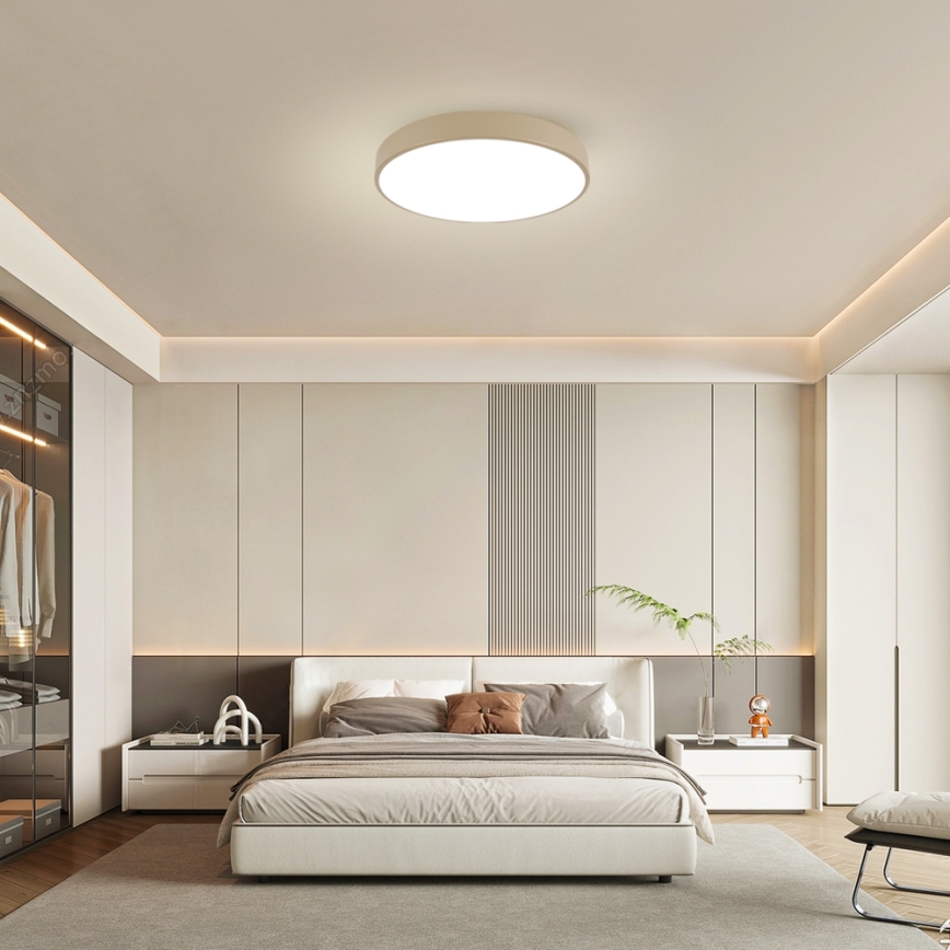 Brilagi - dimbare LED-plafondlamp POOL LED/60W/230V 3000-6000K Ø 60 cm beige + afstandsbediening