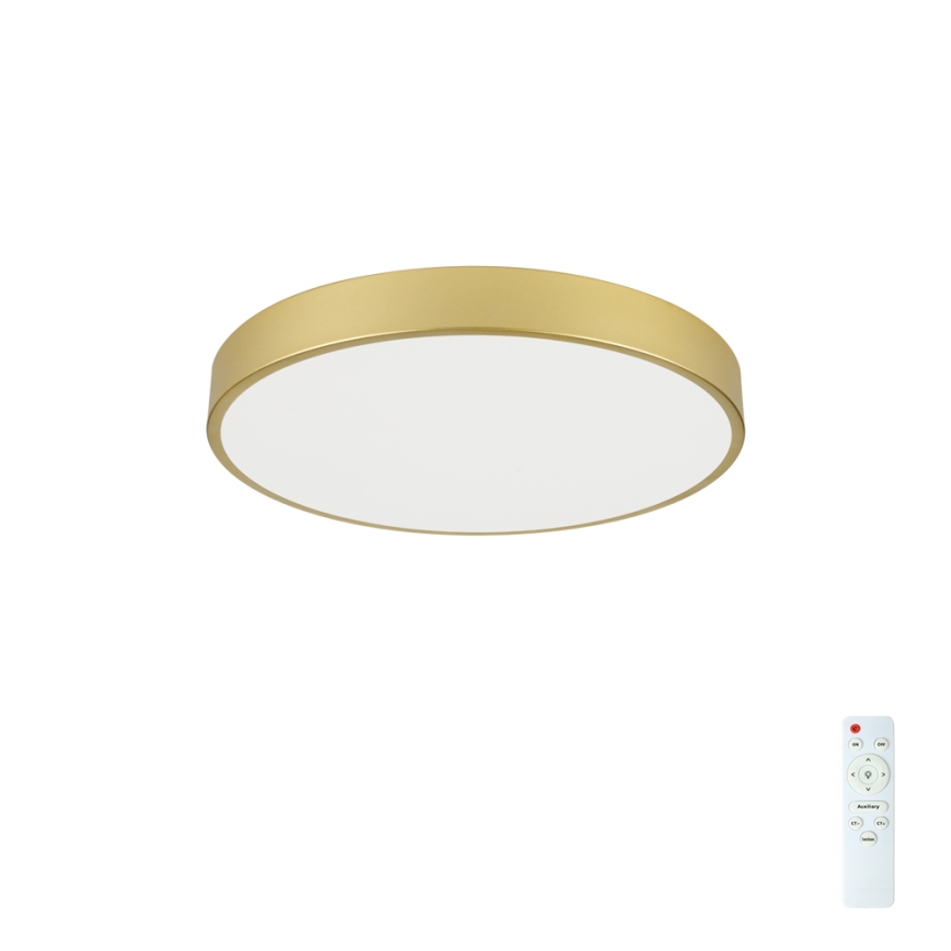 Brilagi - Dimbare LED-plafondlamp POOL LED/60W/230V 3000-6000K Ø 60 cm goudkleurig + afstandsbediening