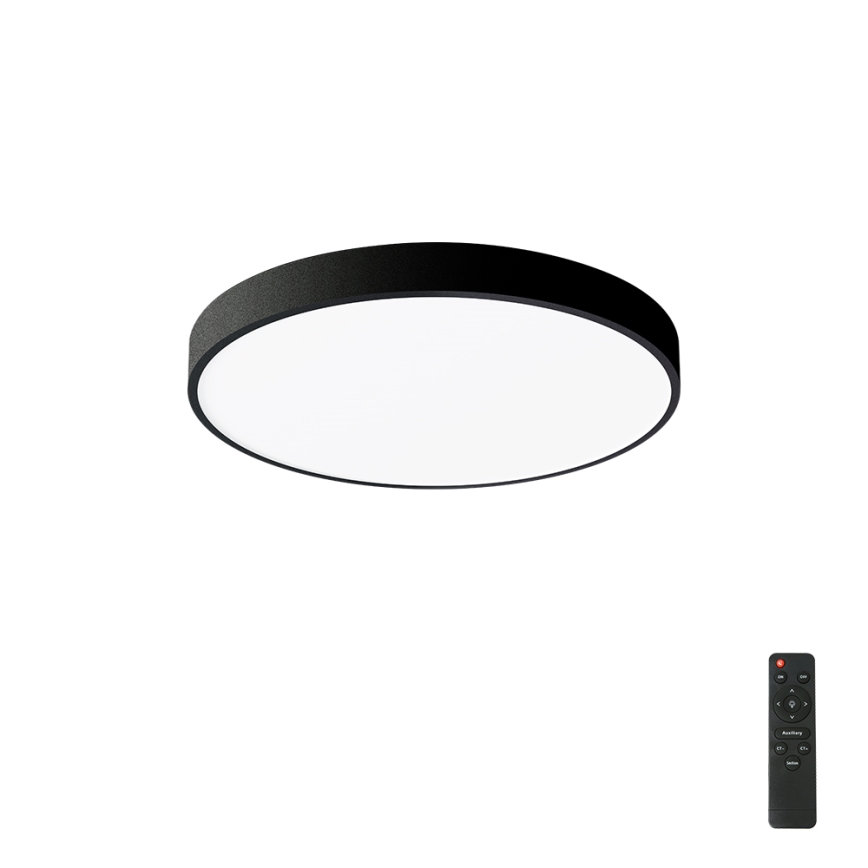 Brilagi - LED dimbare plafondlamp POOL LED/60W/230V 3000-6000K Ø 60 cm zwart + afstandsbediening