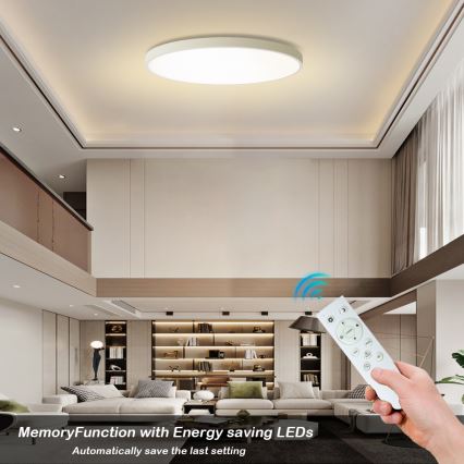 Brilagi - Dimbare LED-plafondlamp POOL SMART LED/180W/230V 3000–6000K Ø 120 cm Wi‑Fi Tuya wit + afstandsbediening