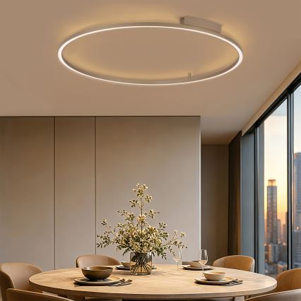 Brilagi - Dimbare LED-plafondlamp PORTOFINO LED/85W/230V 3000-6000K Ø 120 cm beige + afstandsbediening