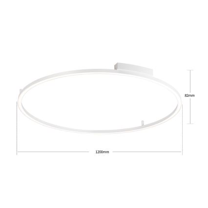 Brilagi - Dimbare LED-plafondlamp PORTOFINO LED/85W/230V 3000–6000K Ø 120 cm wit + afstandsbediening