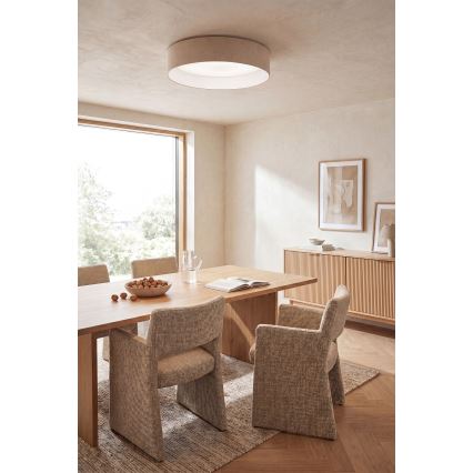 Brilagi - LED dimbare plafondlamp VELVET SMARTIX LED/36W/230V 3000-6000K Ø 55 cm crème Wi-Fi Tuya Beacon + afstandsbediening