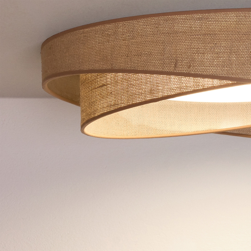 BRILAGI - Dimbare LED-plafondlamp VELVET TWIST LED/36W/230V 3000-6000K Ø 65 cm Wi-Fi Tuya Beacon beige + afstandsbediening