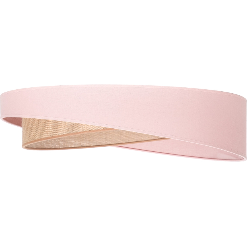BRILAGI - LED dimbare plafondlamp VELVET TWIST LED/36W/230V 3000-6000K Ø 65 cm Wi-Fi Tuya Beacon roze/beige + afstandsbediening