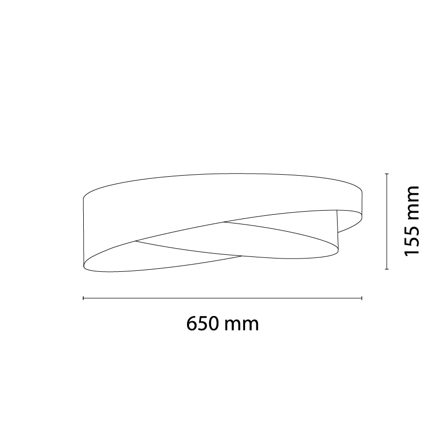 BRILAGI - LED dimbare plafondlamp VELVET TWIST LED/36W/230V 3000-6000K Ø 65 cm Wi-Fi Tuya Beacon roze/beige + afstandsbediening