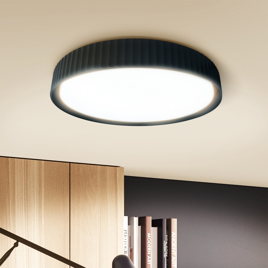 Brilagi - Dimbare LED-plafondlamp LUCIA LED/48W/230V 3000-6500K Ø 41 cm zwart + afstandsbediening