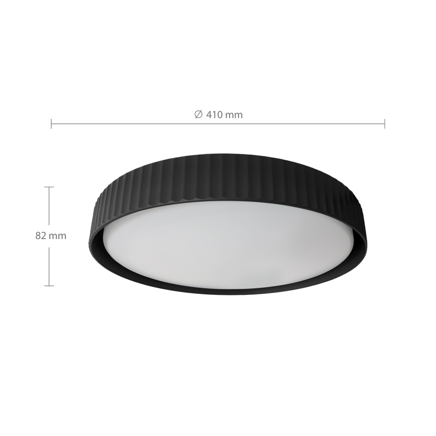 Brilagi - Dimbare LED-plafondlamp LUCIA LED/48W/230V 3000-6500K Ø 41 cm zwart + afstandsbediening