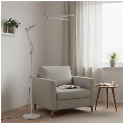 Brilagi - LED Dimbare flexibele vloerlamp VARIO LED/14W/230V 3000-6000K 157 cm wit