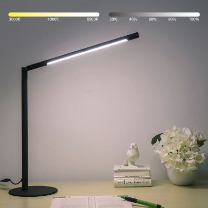 Brilagi - Dimbare tafellamp met aanraakbediening VARIO LED/7W/230V 3000-6500K CRI 96 zwart