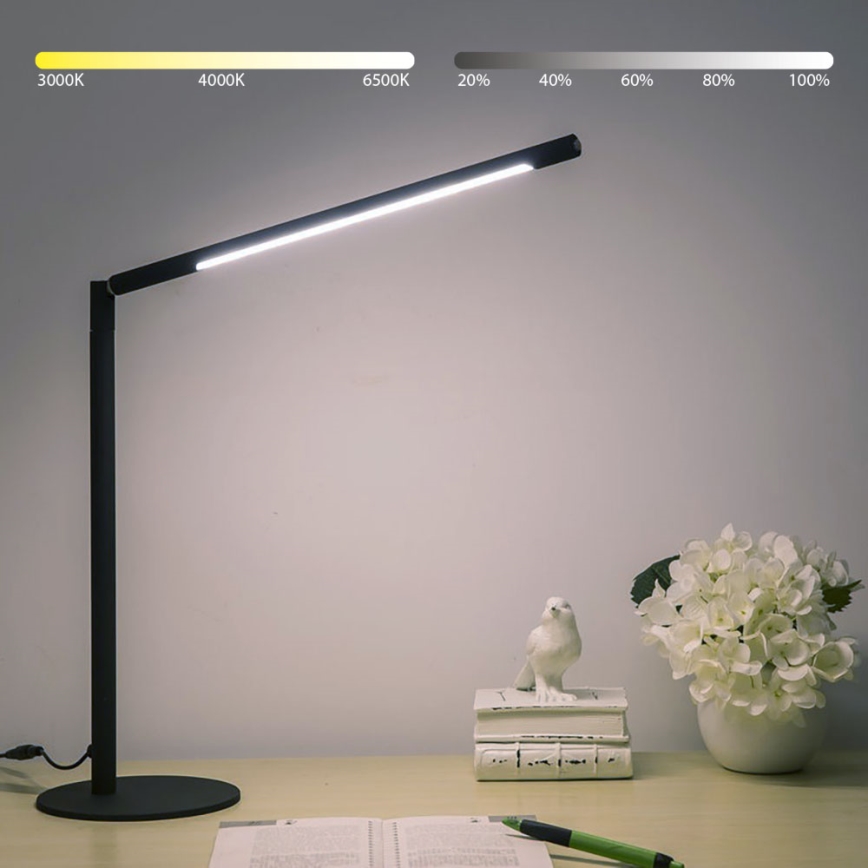 Brilagi - Dimbare tafellamp met aanraakbediening VARIO LED/7W/230V 3000-6500K CRI 96 zwart