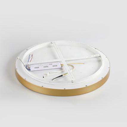 Brilagi - Dimbare LED-plafondlamp GLASS POOL DOUBLE LED/60W/230V 3000-6000K 50 cm goudkleurig + afstandsbediening
