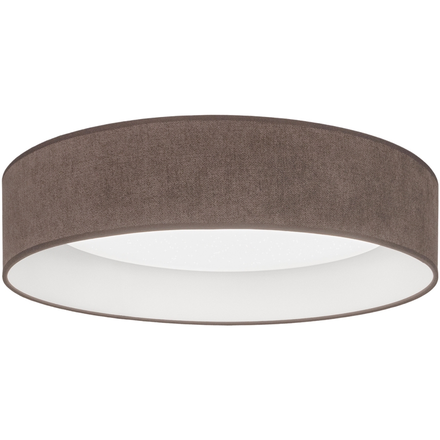 Brilagi - LED-dimbare plafondlamp VELVET SMARTIX STARS, LED 24 W, 230 V, 3000–6000 K, Ø 45 cm, bruin, Wi‑Fi (Tuya) Beacon + afstandsbediening