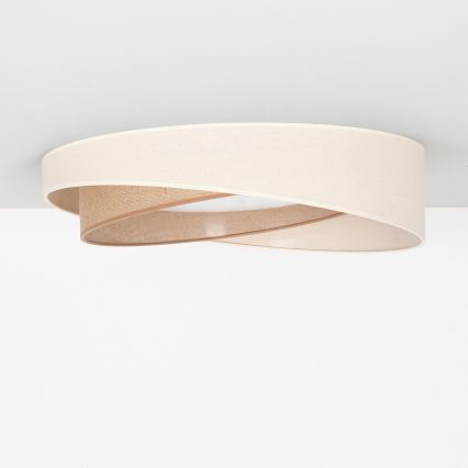 BRILAGI - LED Dimbare plafondlamp VELVET TWIST LED/36W/230V 3000-6000K Ø 65 cm Wi-Fi Tuya Beacon crème/beige + afstandsbediening