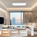 Brilagi - Dimbare LED-badkamerplafondlamp FRAME SMART LED/30W/230V 30x60 cm 3000-6000K IP44 wit + afstandsbediening