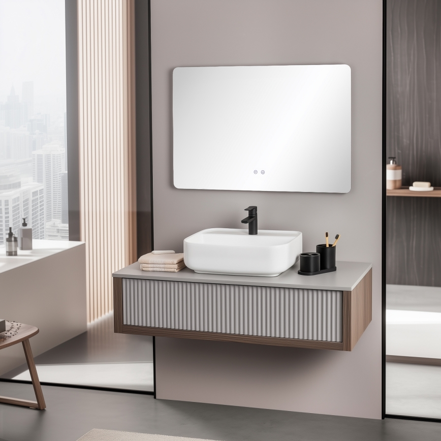 Brilagi - LED badkamerspiegel met verwarming DIANA LED/20W/230V 60x90 cm IP44 CRI 90 dimbaar + CCT