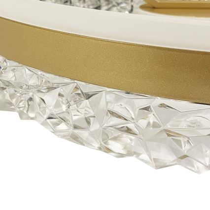 Brilagi - Dimbare LED bevestigde hanglamp LED/86W/230V 3000-6500K goud + afstandsbediening
