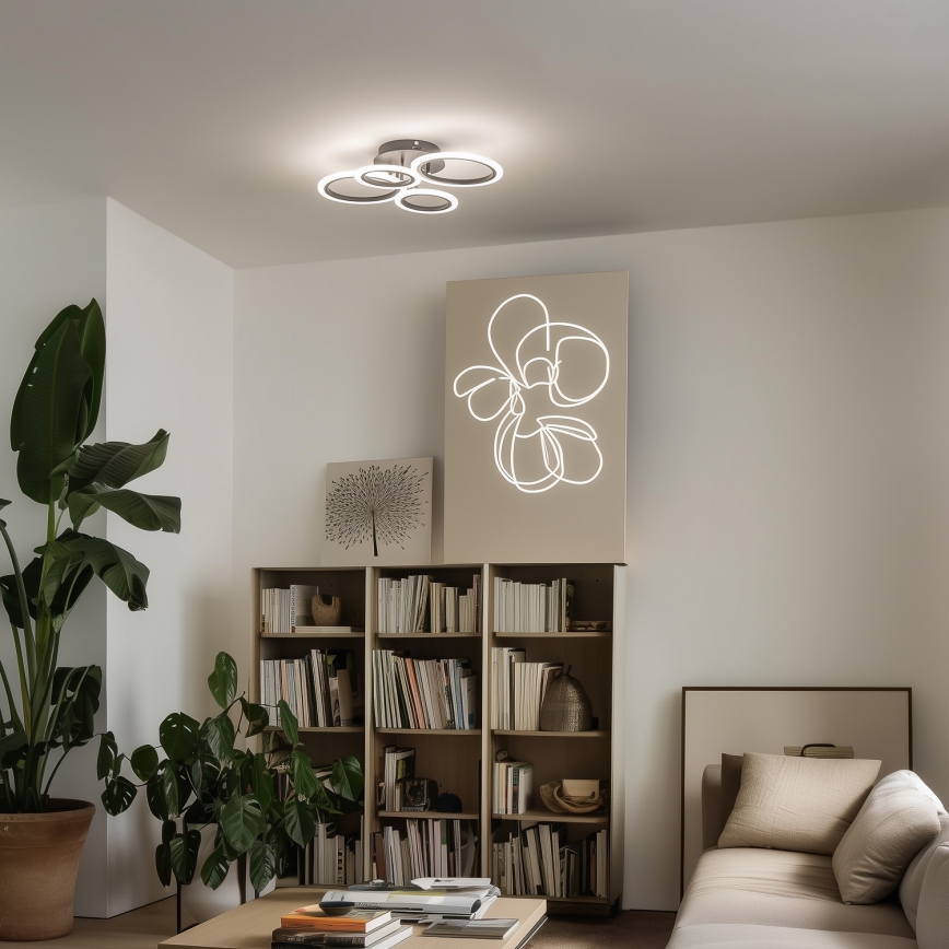 Brilagi - Dimbare LED bevestigde hanglamp ORBITS LED/50W/230V 3000-6500K + afstandsbediening