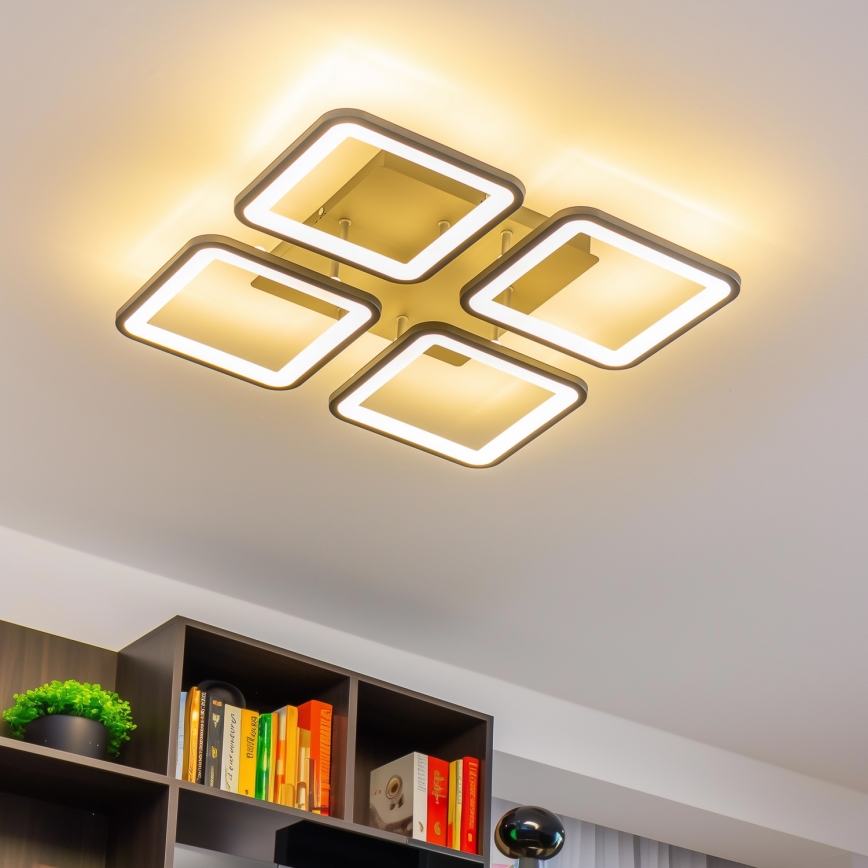 Brilagi - Dimbare LED bevestigde hanglamp SQUARED LED/85W/230V 3000-6500K + afstandsbediening