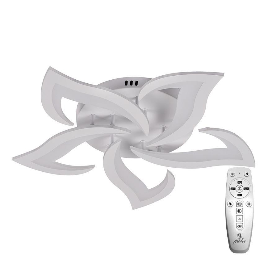 Brilagi - Dimbare LED bevestigde hanglamp TWIST LED/55W/230V 3000-6500K wit + afstandsbediening
