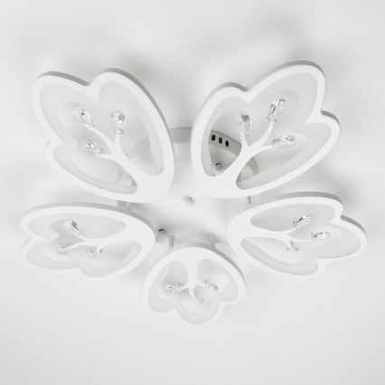 Brilagi - Dimbare LED bevestigde hanglamp TWIST LED/80W/230V 3000-6500K wit + afstandsbediening