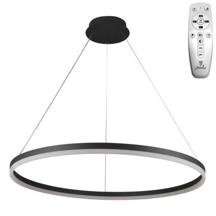 Brilagi - Dimbare LED hanglamp aan een koord CIRCLE LED/55W/230V 3000-6500K zwart + afstandsbediening