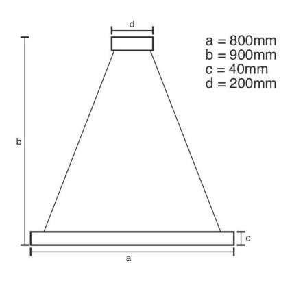 Brilagi - Dimbare LED hanglamp aan een koord CIRCLE LED/55W/230V 3000-6500K zwart + afstandsbediening