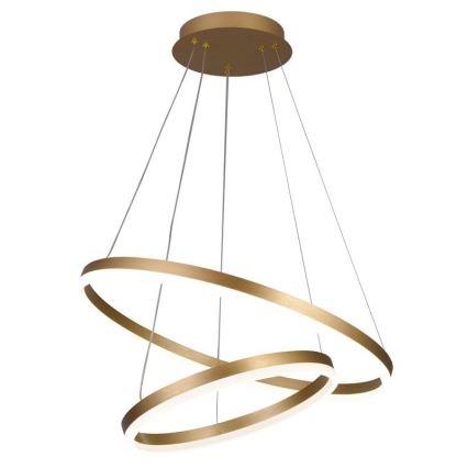Brilagi - Dimbare LED hanglamp aan een koord CIRCLE LED/70W/230V 3000-6500K goud + afstandsbediening