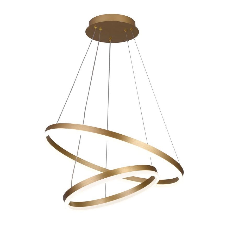 Brilagi - Dimbare LED hanglamp aan een koord CIRCLE LED/70W/230V 3000-6500K goud + afstandsbediening