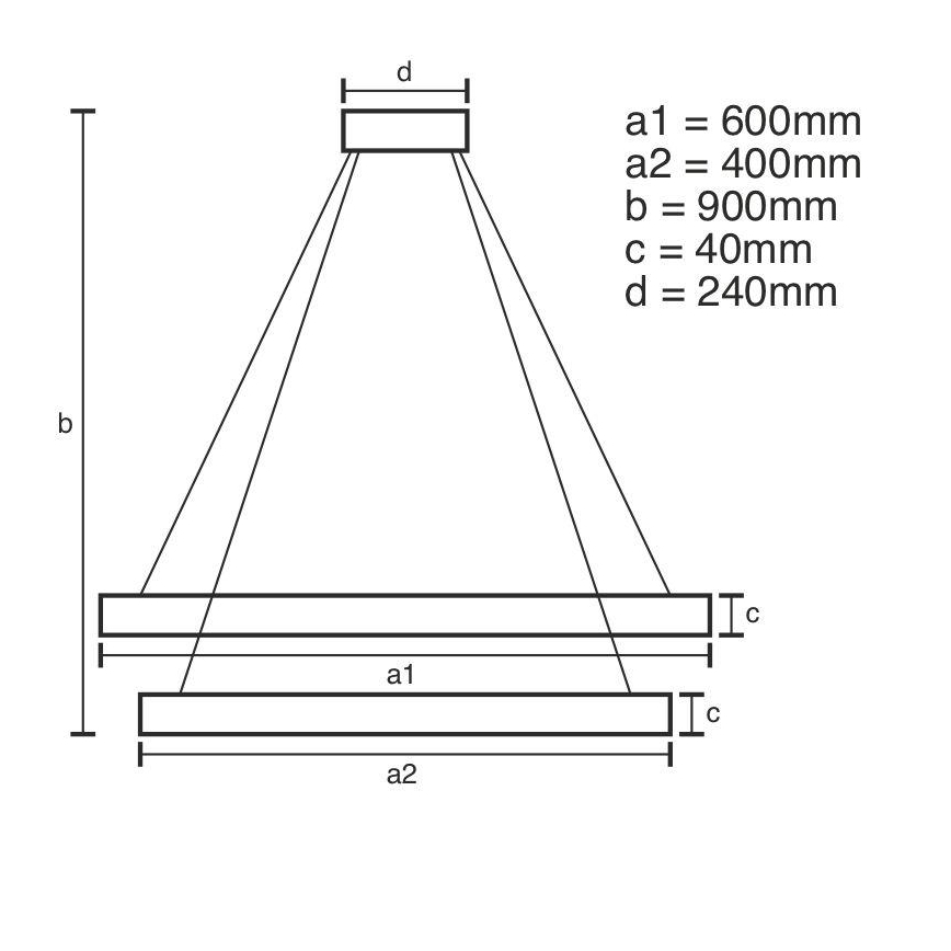 Brilagi - Dimbare LED hanglamp aan een koord CIRCLE LED/70W/230V 3000-6500K goud + afstandsbediening