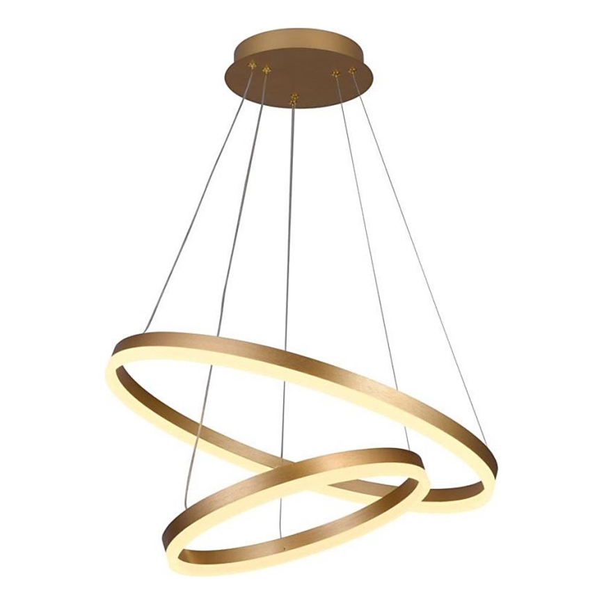Brilagi - Dimbare LED hanglamp aan een koord CIRCLE LED/70W/230V 3000-6500K goud + afstandsbediening