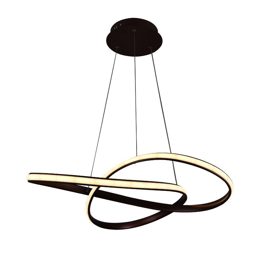 Brilagi - Dimbare LED hanglamp aan een koord COSMOWAVE LED/70W/230V 3000-6500K bruin + afstandsbediening