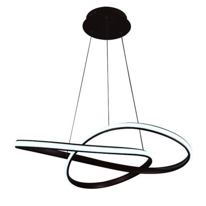 Brilagi - Dimbare LED hanglamp aan een koord COSMOWAVE LED/70W/230V 3000-6500K bruin + afstandsbediening