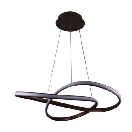 Brilagi - Dimbare LED hanglamp aan een koord COSMOWAVE LED/70W/230V 3000-6500K bruin + afstandsbediening