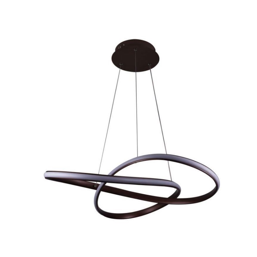 Brilagi - Dimbare LED hanglamp aan een koord COSMOWAVE LED/70W/230V 3000-6500K bruin + afstandsbediening
