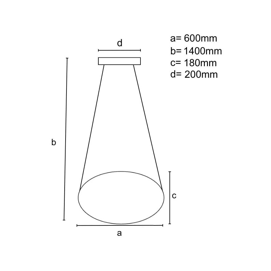 Brilagi - Dimbare LED hanglamp aan een koord COSMOWAVE LED/70W/230V 3000-6500K bruin + afstandsbediening