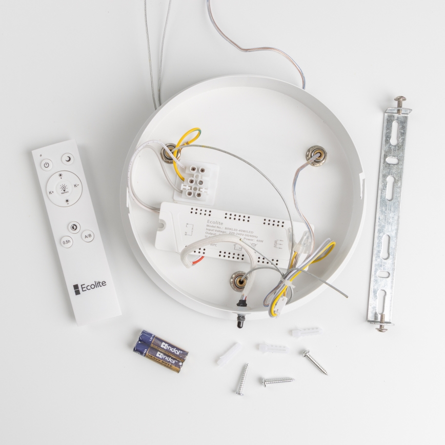 Brilagi - Dimbare LED Hanglamp aan een koord FALCON LED/40W/230V 3000-6500K wit + afstandsbediening