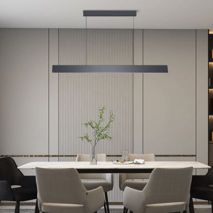 Brilagi - Dimbare LED hanglamp aan een koord SLIMLINE LED/40W/230V 3000-6000K antraciet + afstandsbediening