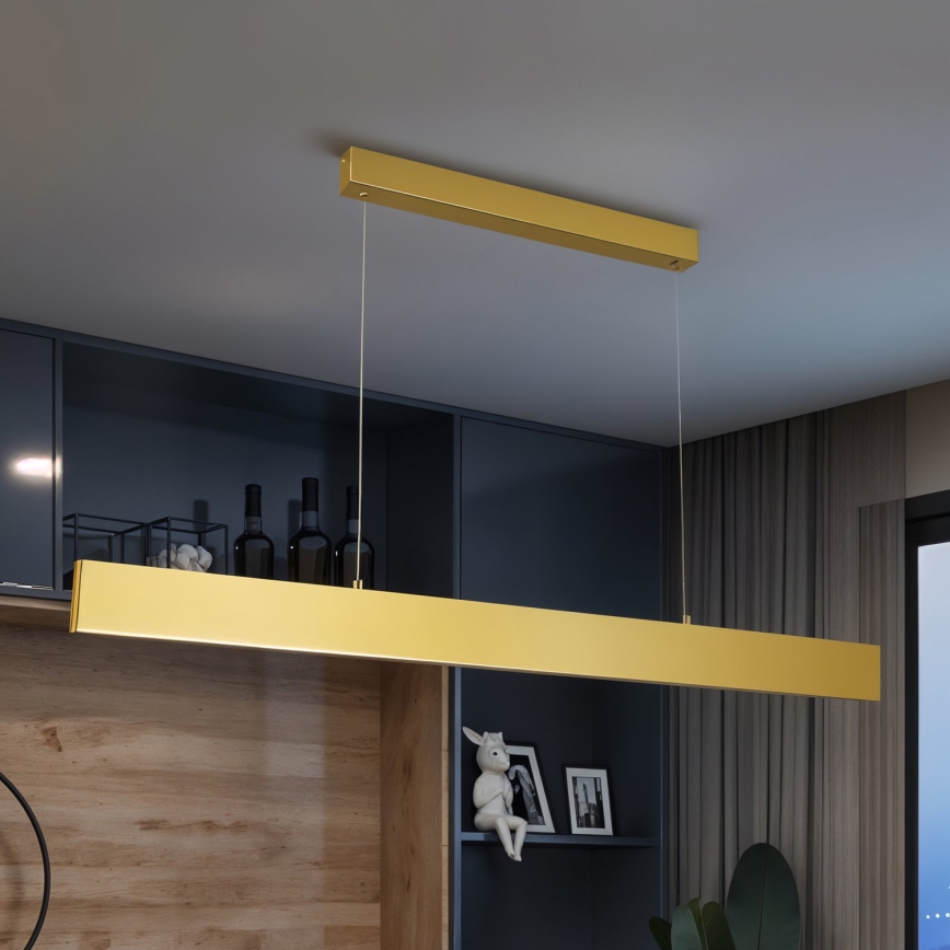 Brilagi - Dimbare LED hanglamp aan een koord SLIMLINE LED/40W/230V 3000-6000K goud + afstandsbediening