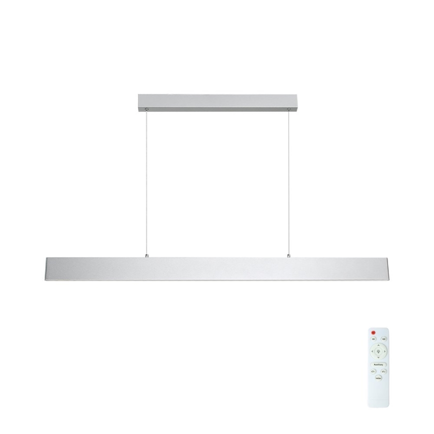 Brilagi - Dimbare LED hanglamp aan een koord SLIMLINE LED/40W/230V 3000-6000K zilver + afstandsbediening
