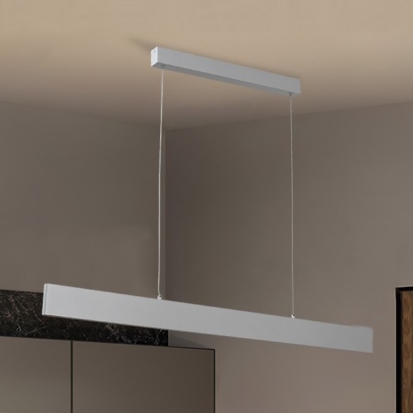 Brilagi - Dimbare LED hanglamp aan een koord SLIMLINE LED/40W/230V 3000-6000K zilver + afstandsbediening
