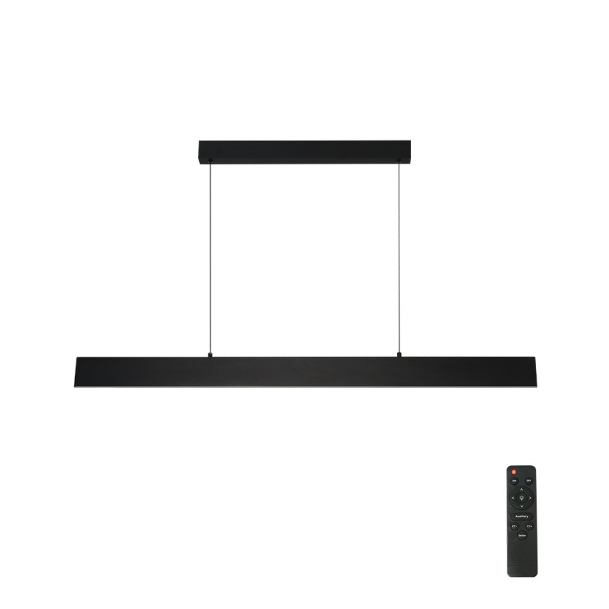 Brilagi - Dimbare LED hanglamp aan een koord SLIMLINE LED/40W/230V 3000-6000K zwart + afstandsbediening