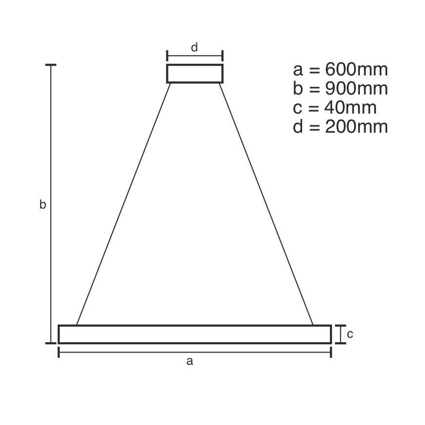 Brilagi - dimbare LED-hanglamp aan kabel CIRCLE LED/42W/230V 3000-6500K Ø 60 cm + afstandsbediening