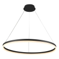 Brilagi - Dimbare LED-hanglamp aan kabel CIRCLE LED/55W/230V 3000-6500K Ø 80 cm zwart + afstandsbediening