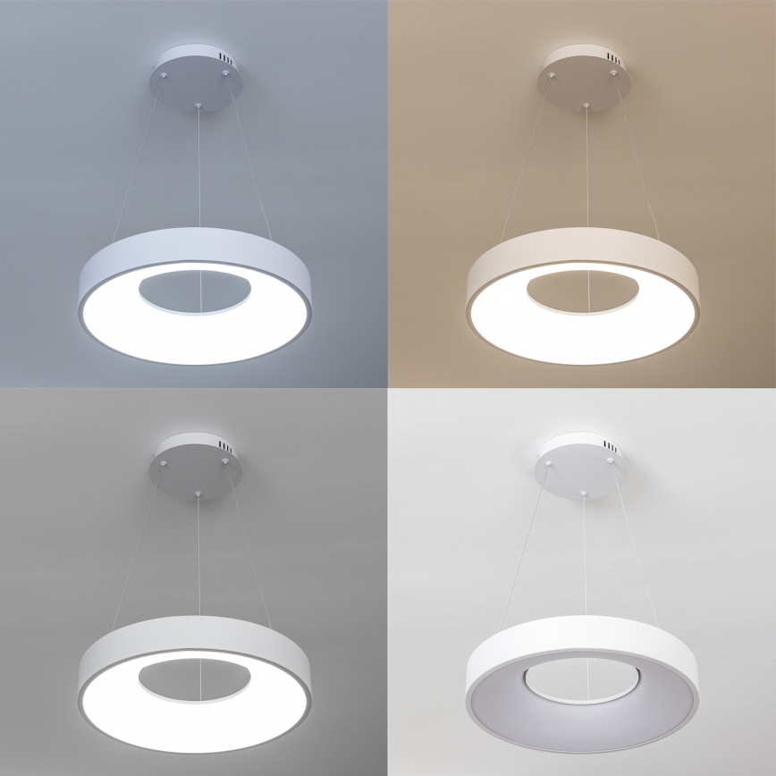 Brilagi - Dimbare LED-pendellamp aan kabel FALCON II LED/67W/230V 3000–6500K Ø 40 cm wit + afstandsbediening