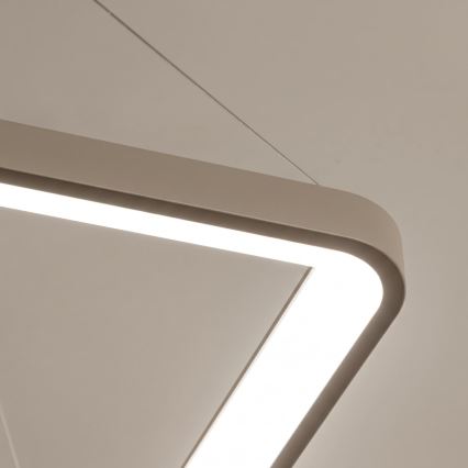 BRILAGI - dimbare LED-hanglamp aan kabel FALCON SLIM LED/50W/230V 3000-6500K 50x50 cm beige + afstandsbediening